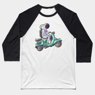 Riding a bike in a space Baseball T-Shirt